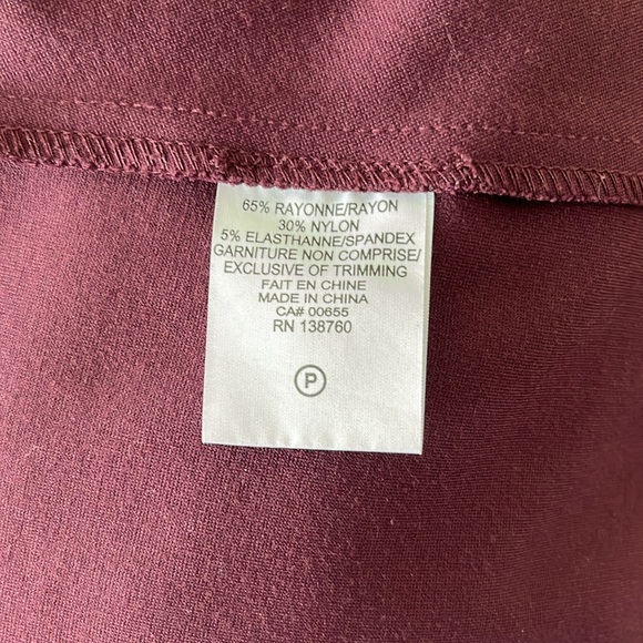 Burgundy Blazer with Black Trim - Picture 3 of 4